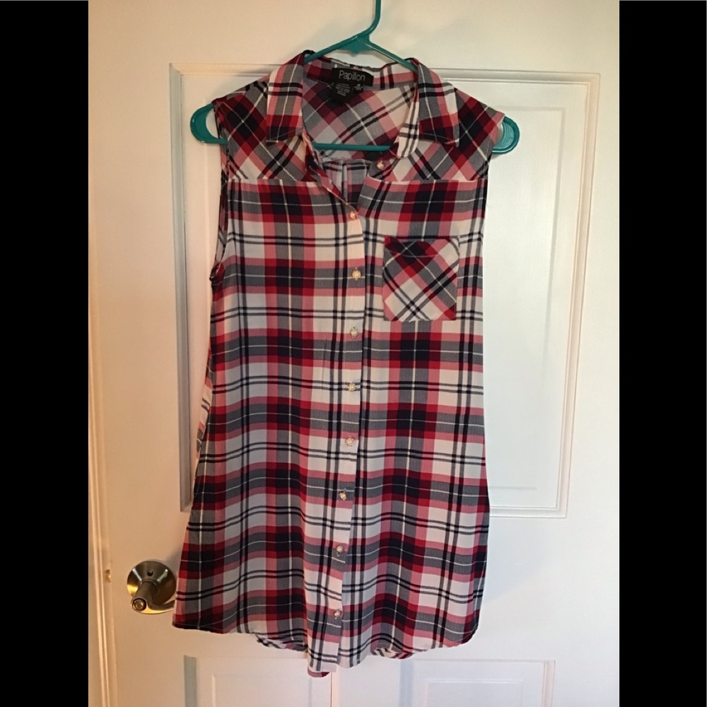 Papillon long shirt w/side pockets